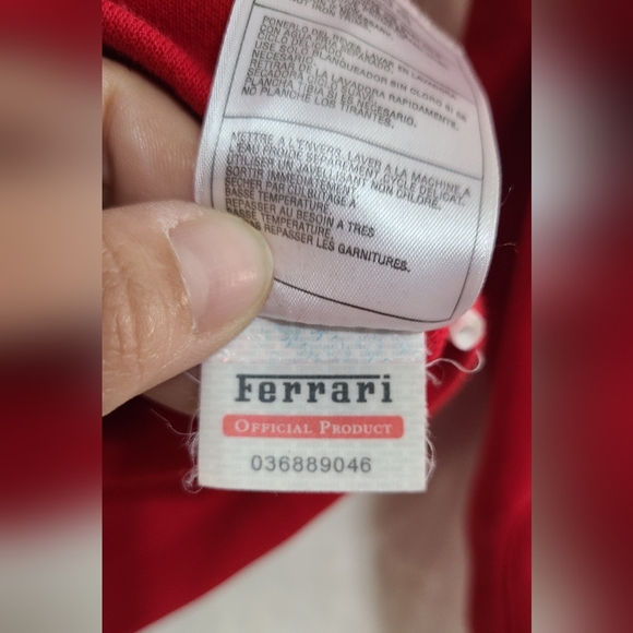 Puma x Ferrari Boys Red Scuderia Ferrari Logo Hoodie Size M - Picture 3 of 9